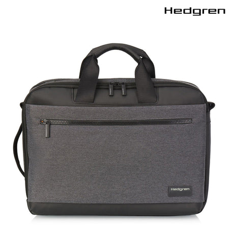 Display | 3 Way Briefcase Backpack 15.6IN + RFID - Stylish Grey