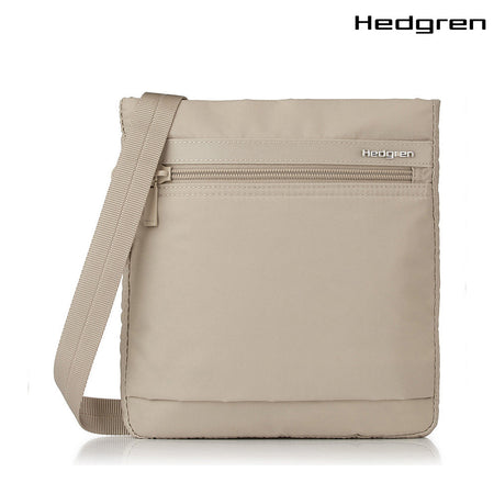 Leonce | Small Vertical Crossover + RFID - Cashmere Beige