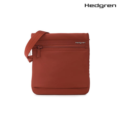 Leonce | Small Vertical Crossover + RFID - Dahlia Red