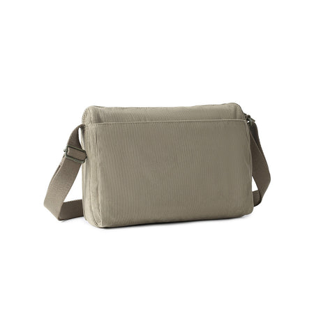 Eye M | Shoulder Bag Medium + RFID - Corduroy String Beige