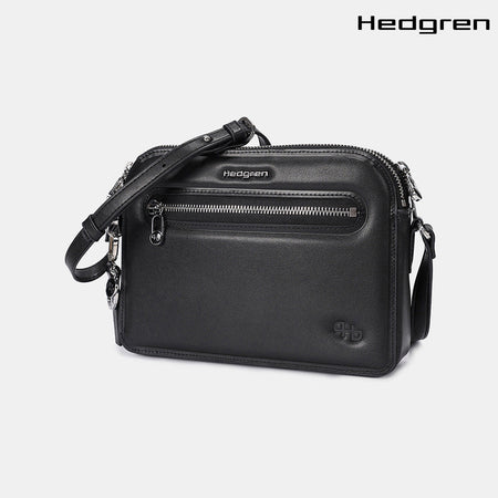 Hedgren Doppio + Double Crossover + Rfid Os Bags Black