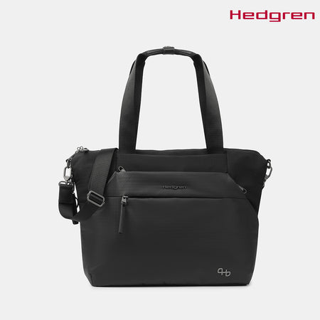Hedgren Kicho Horizontal Tote Exp 14In + RFID OS Bags Black