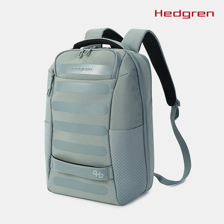 Hedgren Handle M 2 Comp Backpack M 15.6In + RFID M Bags Grey - Green