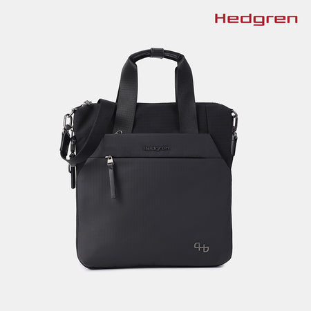 Hedgren Roku Vertical Tote Exp 13In + Rfid Os Bags Black