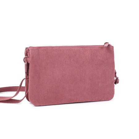 Hedgren Emma 3 Compartment Crossover + RFID OS Bags Corduroy Dusty Rose