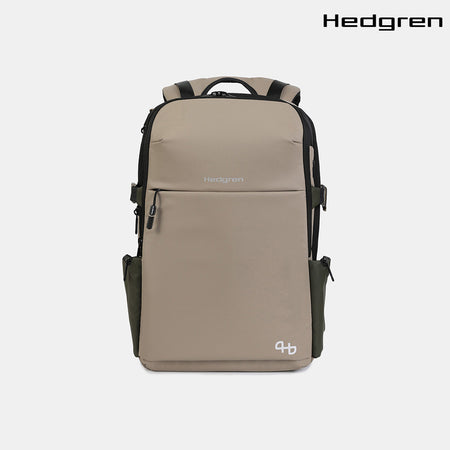 Suburbanite | Overnight Exp Backpack 15.6IN + Rain Cover + RFID - Vintage Beige Eco