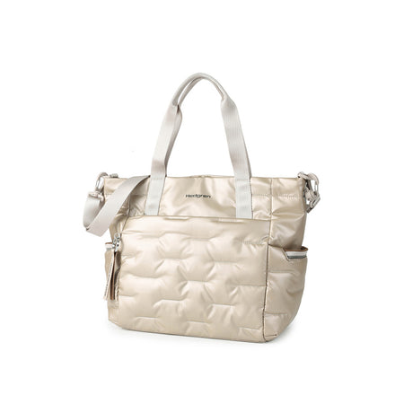 Hedgren Puffer Tote Bag String Beige