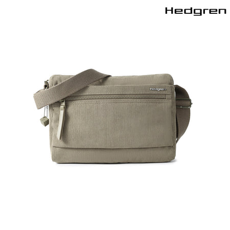 Hedgren Eye M Shoulder Bag Medium + RFID Corduroy Strng Beige