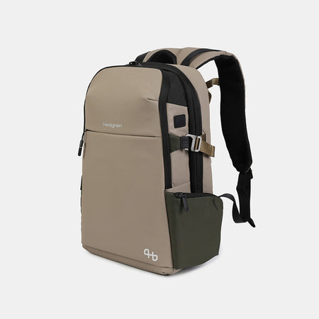 Suburbanite | Overnight Exp Backpack 15.6IN + Rain Cover + RFID - Vintage Beige Eco