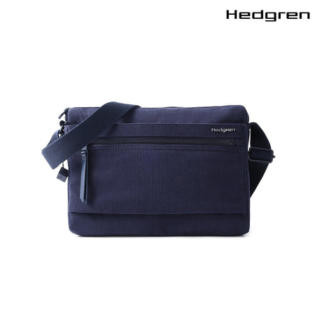 Hedgren Eye M Shoulder Bag Medium + RFID Corduroy Peacoat Bl