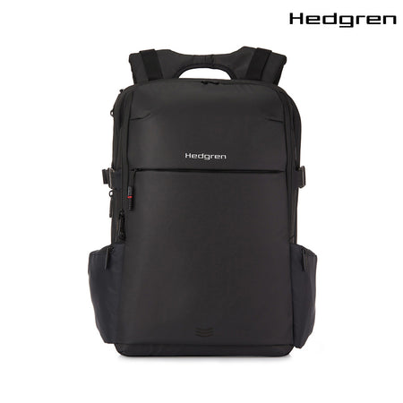 Hedgren Suburbanite Overnight Exp Backpack 15.6IN + Rain Cover + RFID Black Eco