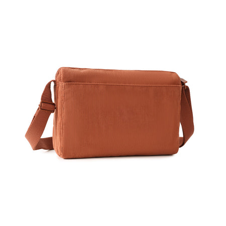 Hedgren Eye M Shoulder Bag Medium + RFID Corduroy Rdwood Burl
